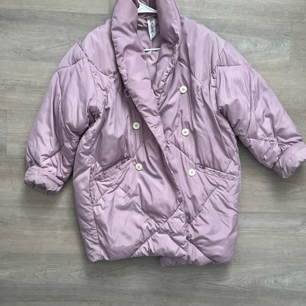 Free People Blush Pink Oversized Puffer Puffy Jacket